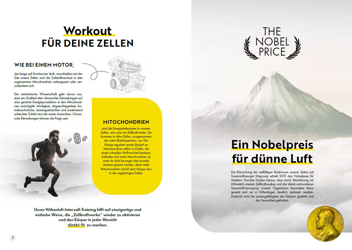 Imagebroschüre, Direktfit, Höhentraining, St. Johann in Tirol